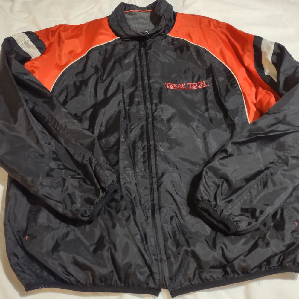 Men's XL Embroidered Tech Reversible Zip Jacket Black/Red G-III Apparel